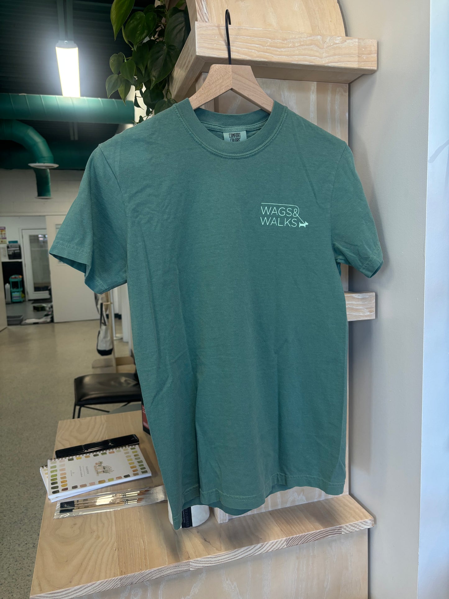 Hot Guys Adopt Dogs Tee - GREEN