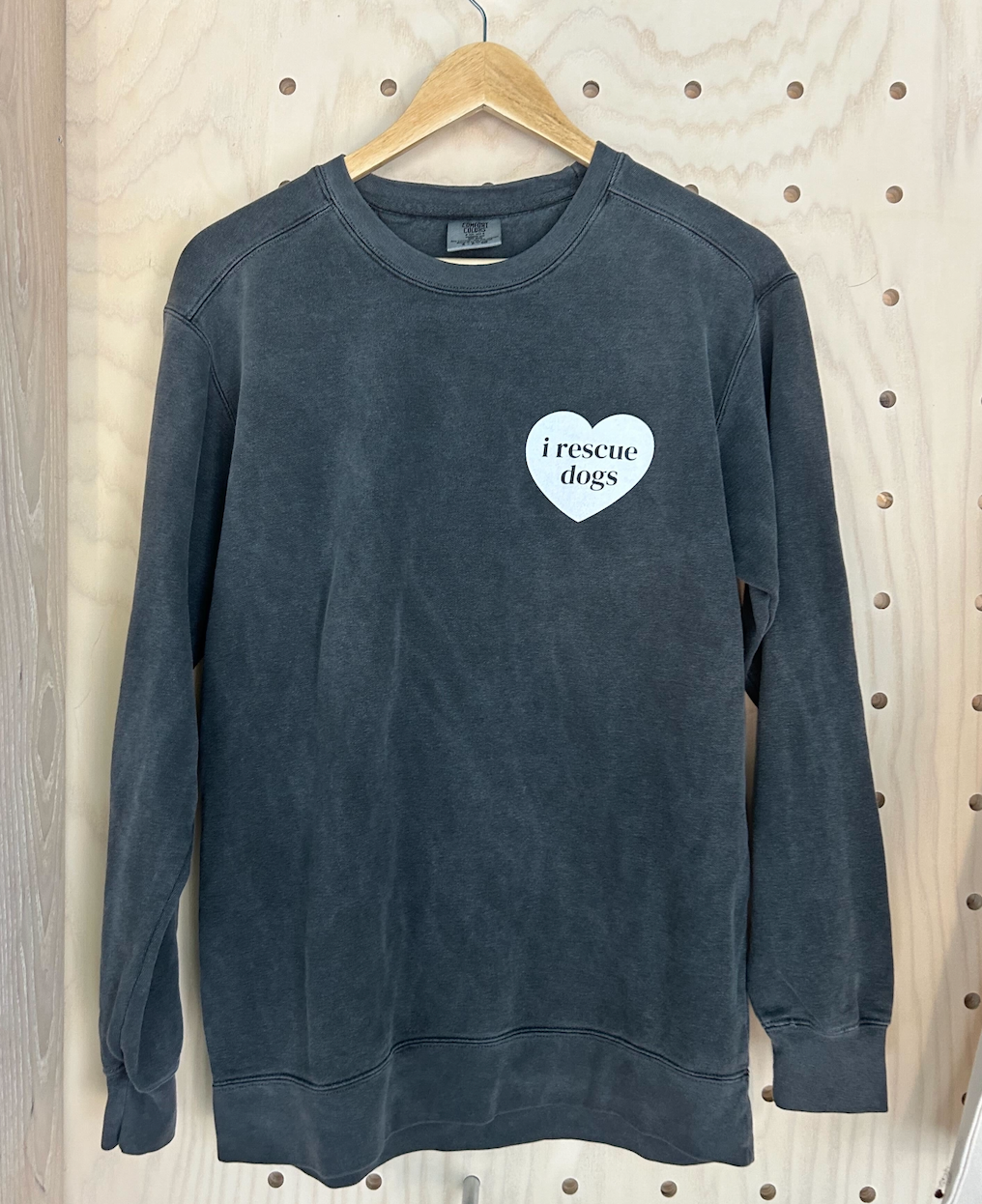 I Heart Rescue Dogs Crewneck