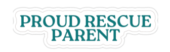 Proud Rescue Parent Sticker