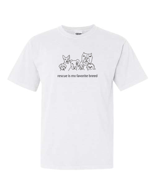 Rescue Is My Favorite Breed White T-Shirt