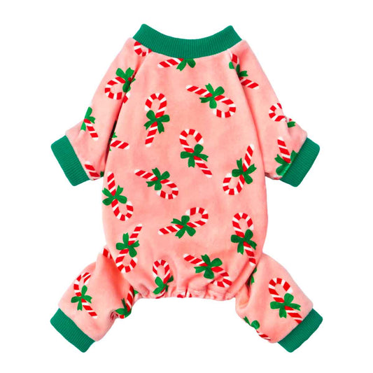 Christmas Candy Cane Dog Pajamas