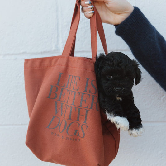 Life is Better with Dogs Large Dumpling Tote