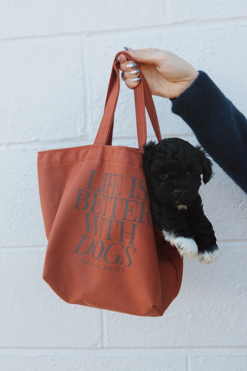 Life is Better with Dogs Small Dumpling Tote