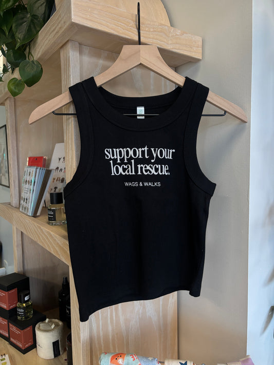 Support your Local Rescue Baby Tank - Ribbed