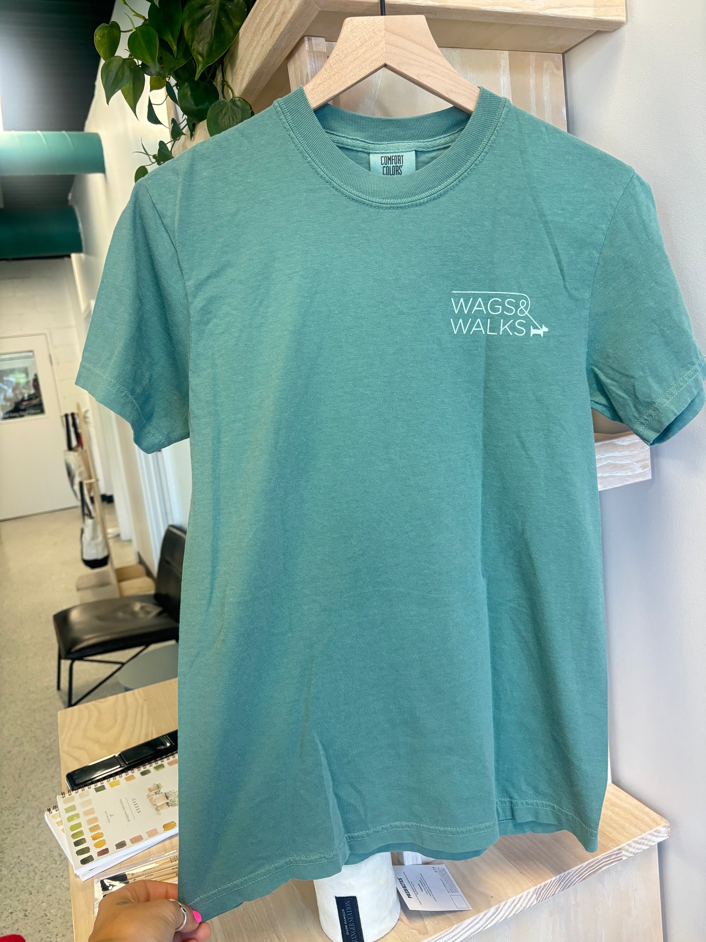 Hot Guys Adopt Dogs Tee - GREEN