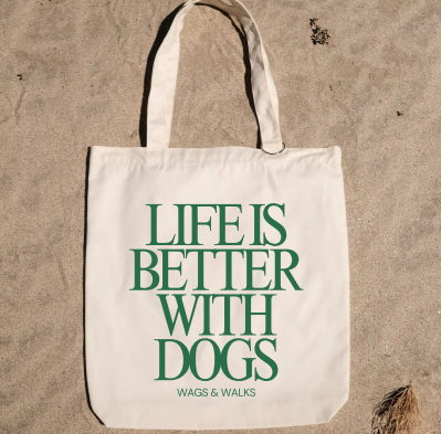 Life is Better with Dogs Canvas Tote