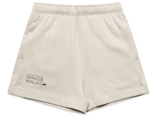 Wags & Walks Logo Track Short (Bone)
