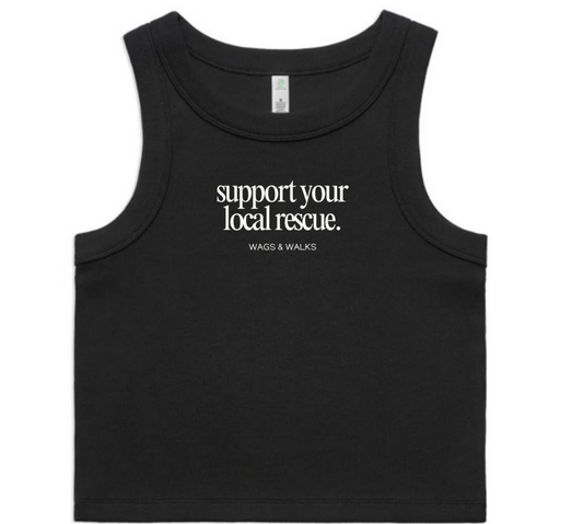 Support your Local Rescue Baby Tank - Ribbed