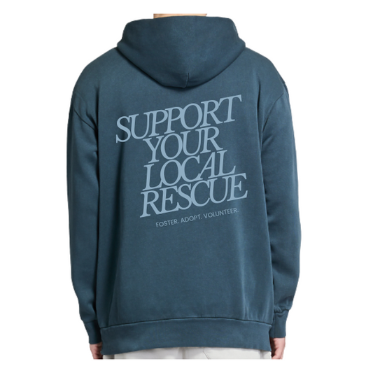 Support Your Local Rescue Relaxed Hoodie