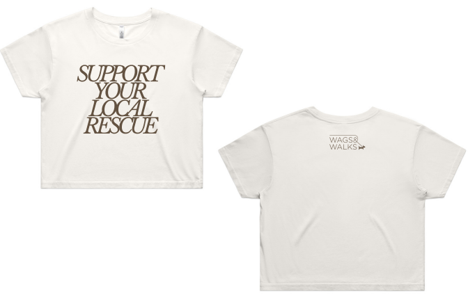 Support your Local Rescue Crop Tee