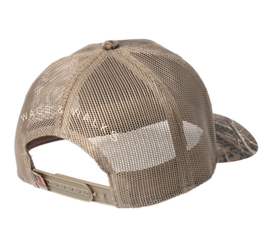 Life is Better with Dogs Embroidered Hat in Camo