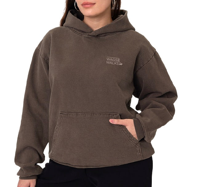 Support Your Local Rescue Hoodie in Chocolate Brown