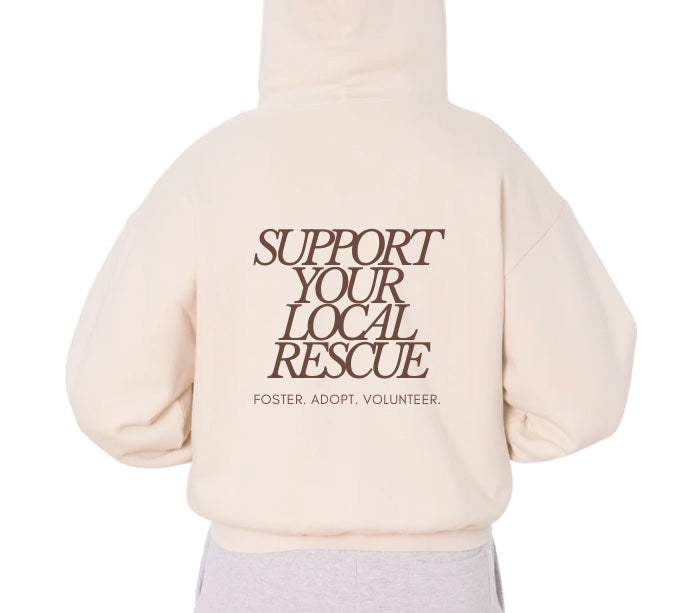 Support Your Local Rescue Zip Up