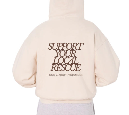Support Your Local Rescue Zip Up